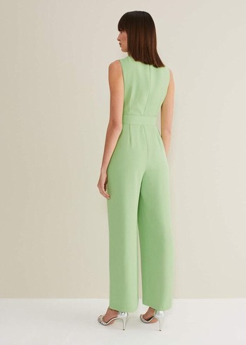 Phase Eight Lissia Wide Leg Jumpsuit Green USA | 2796803-PC